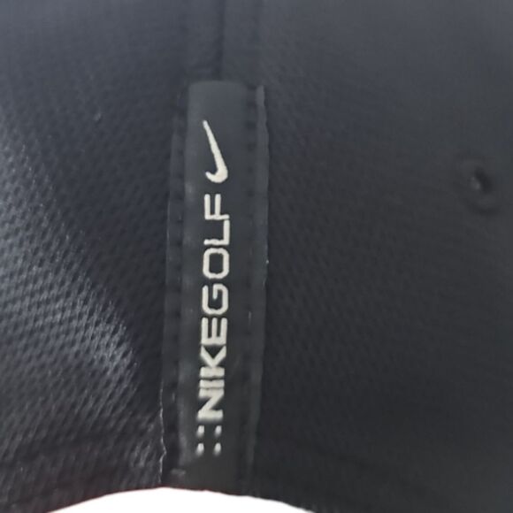 Nike Golf Black Embroidered Logo Hat Adjustable Unisex Outdoor Running Workout - Picture 10 of 10